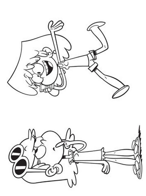 Kidsnfun.com  Coloring page Loud House leni lori